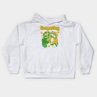 empathy - yellow/green Kids Hoodie